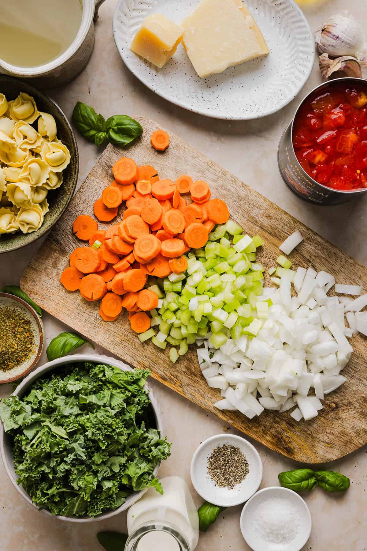 This Creamy Tortellini Soup is cozy, comforting and made with tender cheese tortellini, fresh veggies, herbs and a rich creamy broth. The perfect one pot meal that is both flavorful and satisfying!